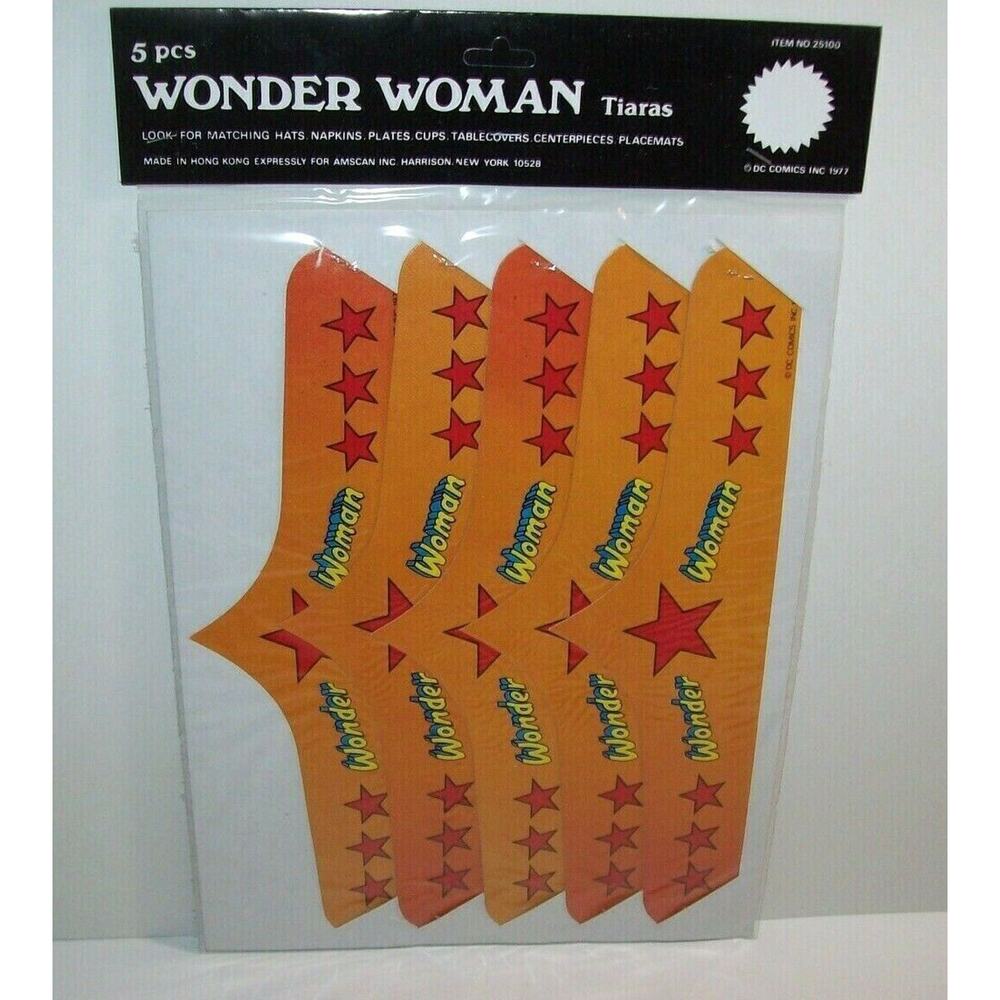 Wonder Woman Original Tiaras 1977 DC Comics Vintage Halloween Costume Super Hero
